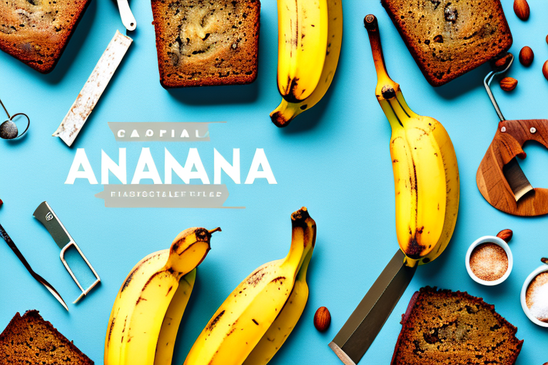 A vintage-style banana bread recipe with modern ingredients and tools