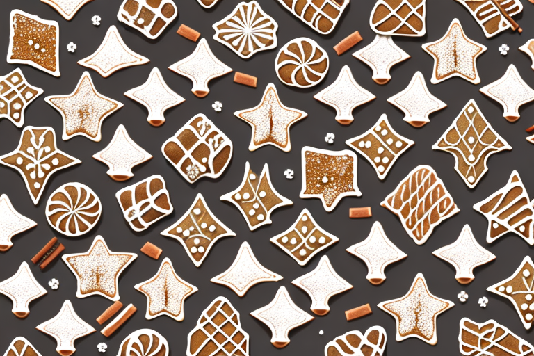 A traditional german gingerbread cookie