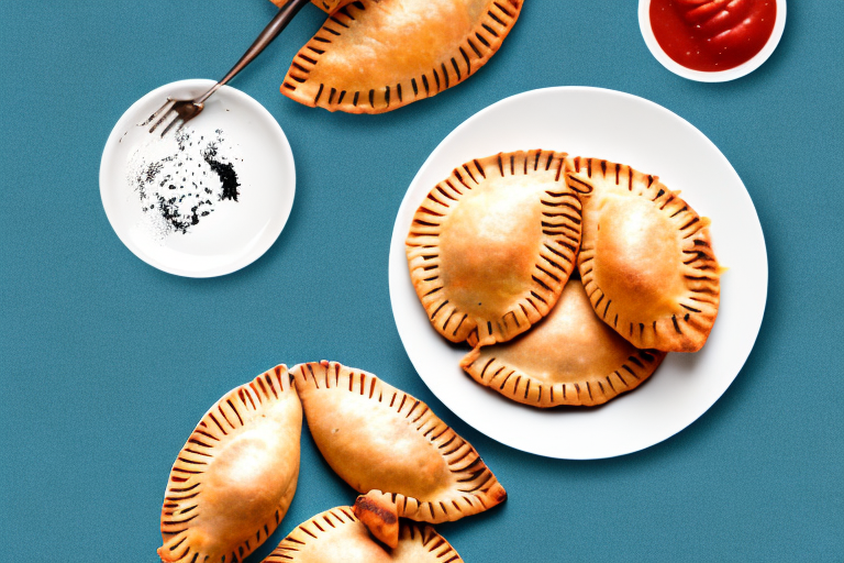 A plate of freshly-made empanadas from argentina