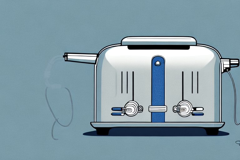 A classic toaster with a detailed view of its components and wiring