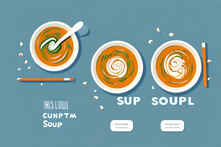 Two bowls of soup