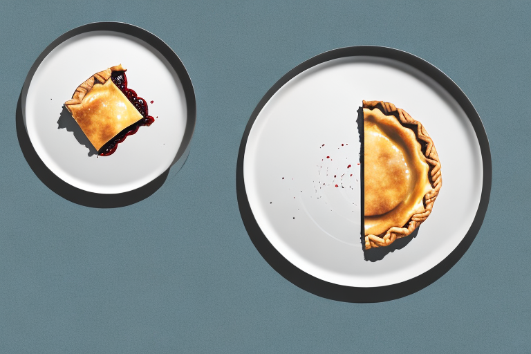 Two pie dishes side-by-side